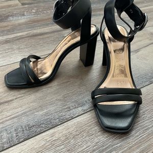 NEW TED BAKER Black Leather Sandal 37.5/7.5